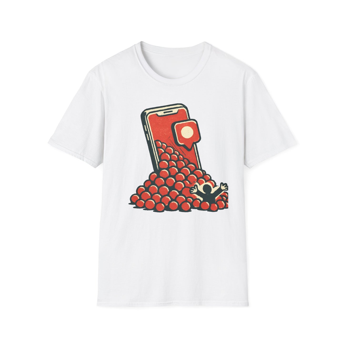 Drowned in Notification Graphic T-Shirt