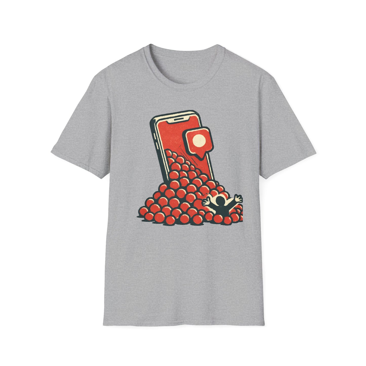 Drowned in Notification Graphic T-Shirt