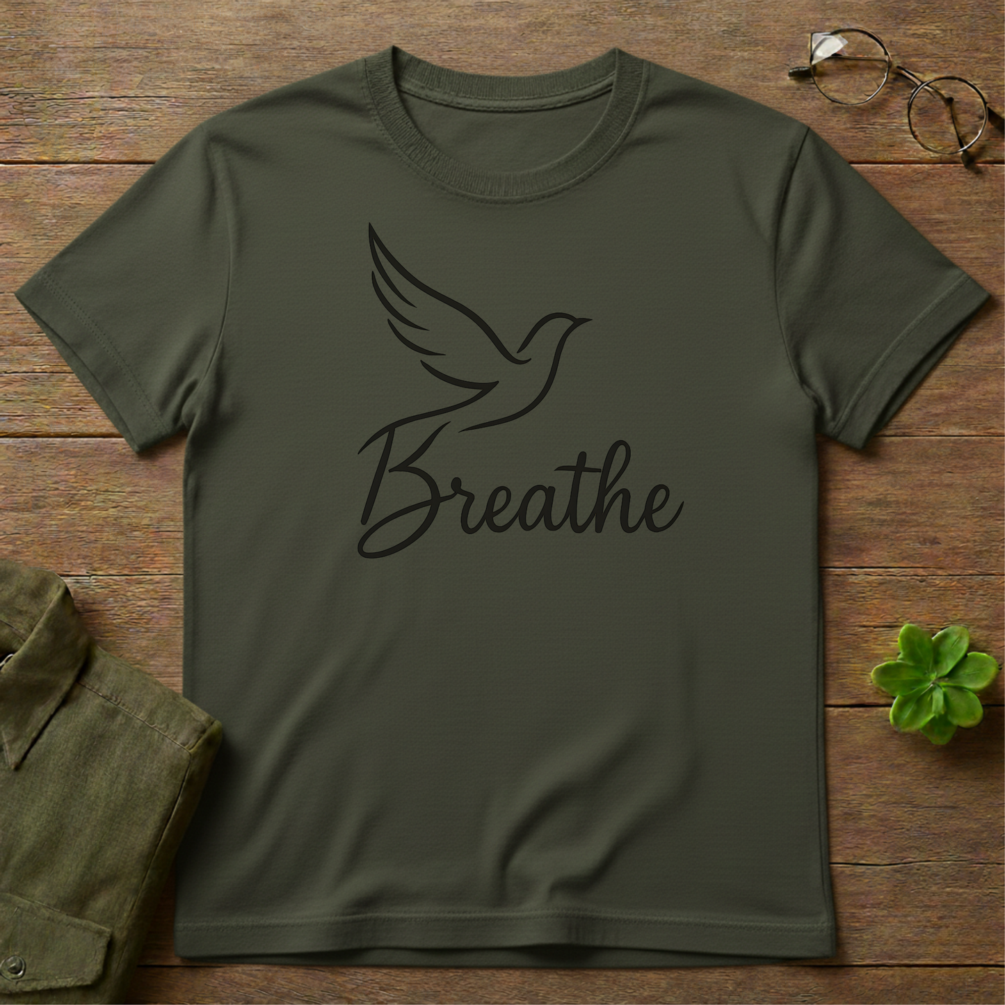 Just Breathe Bird T-Shirt