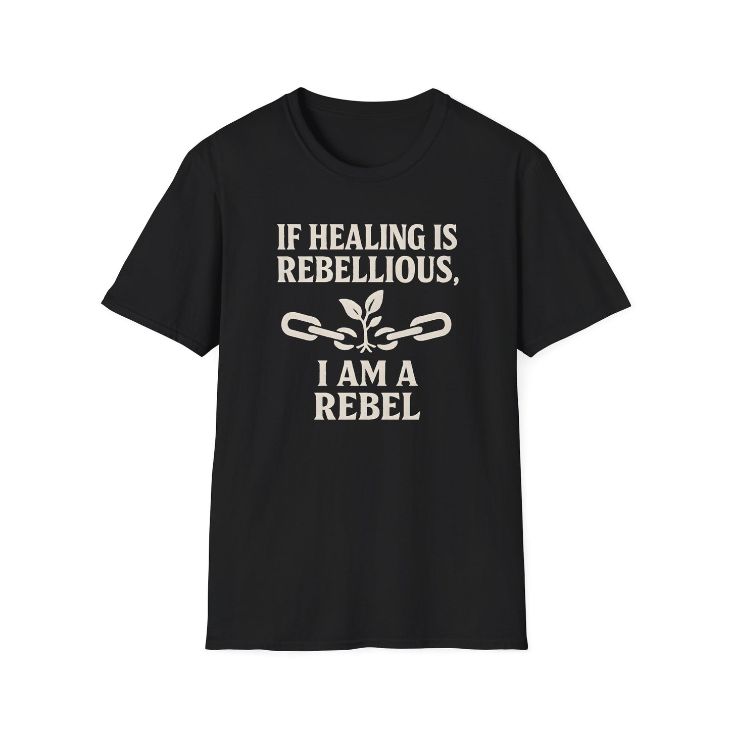 Healing is Rebellious Unisex Softstyle T-Shirt