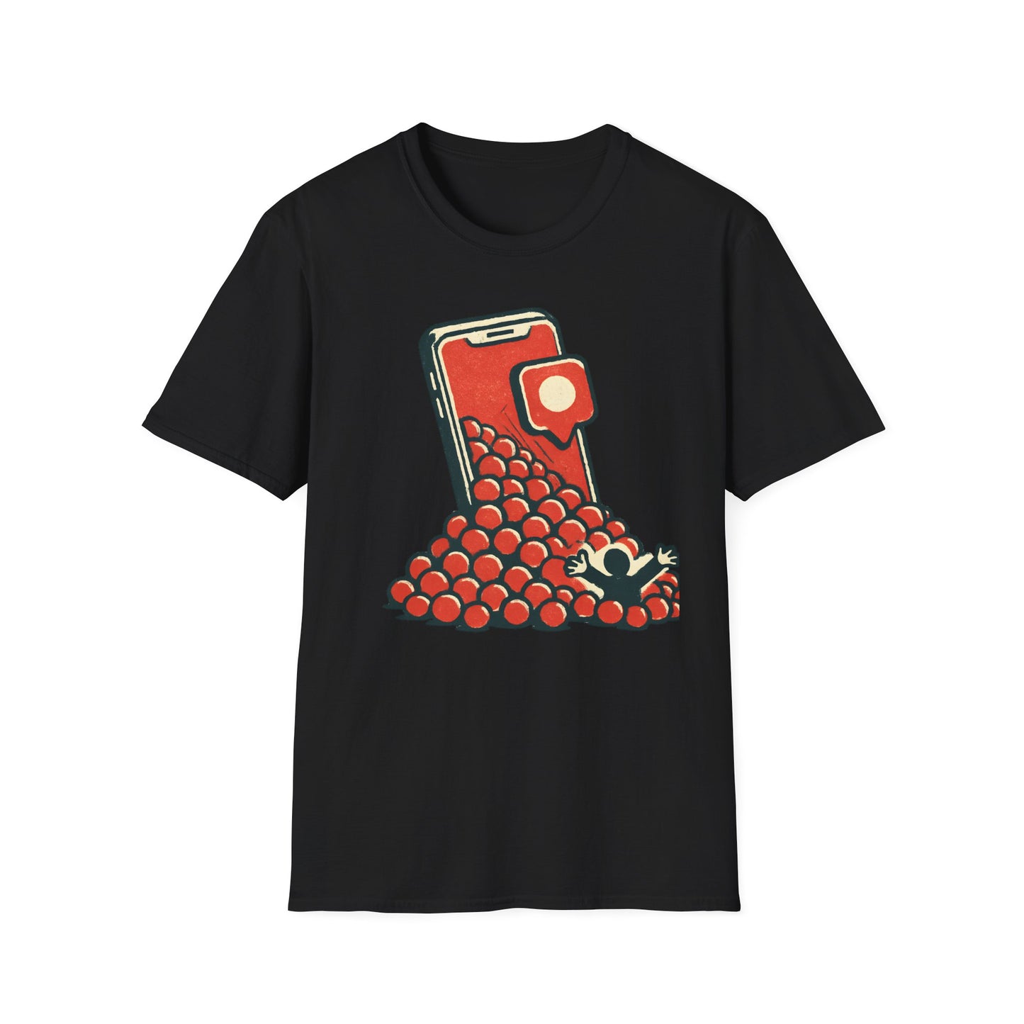 Drowned in Notification Graphic T-Shirt