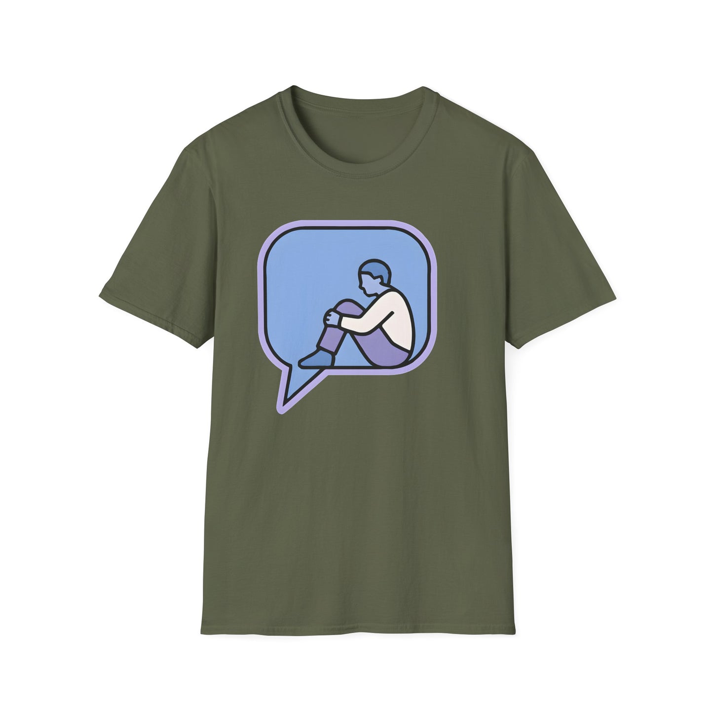 Social Media Anxiety Graphic T-Shirt