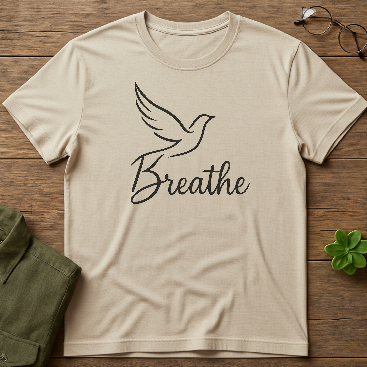 Just Breathe Bird T-Shirt