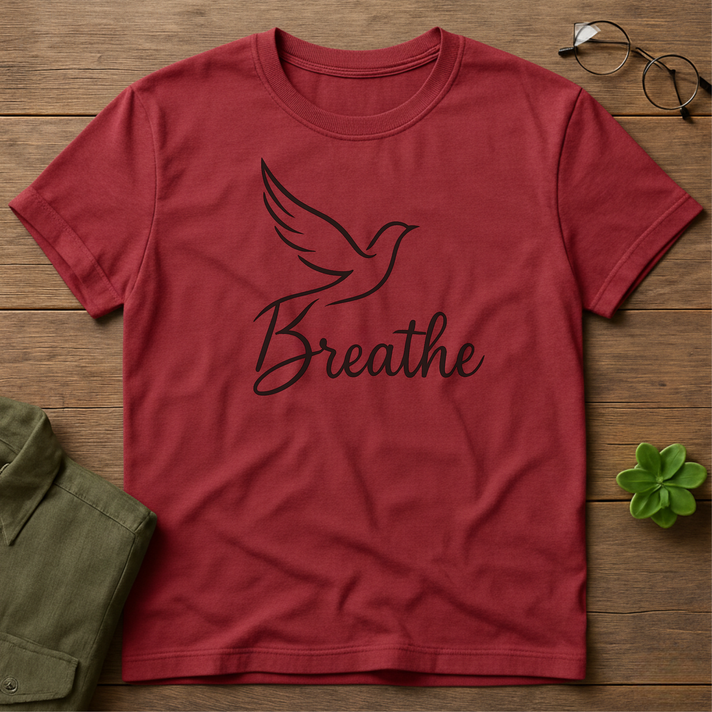 Just Breathe Bird T-Shirt