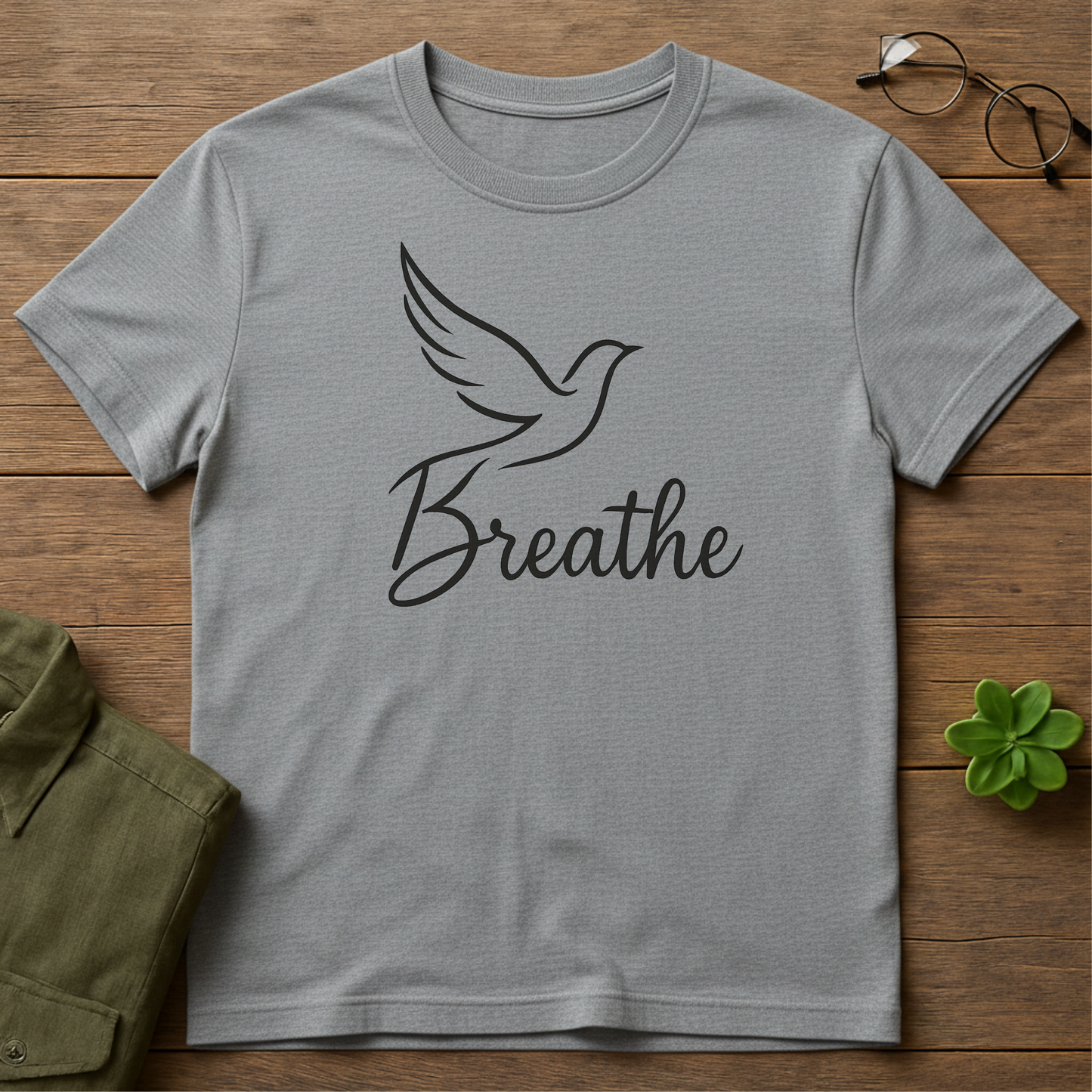 Just Breathe Bird T-Shirt