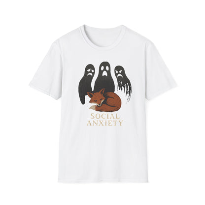 Fox Social Anxiety Graphic T-Shirt
