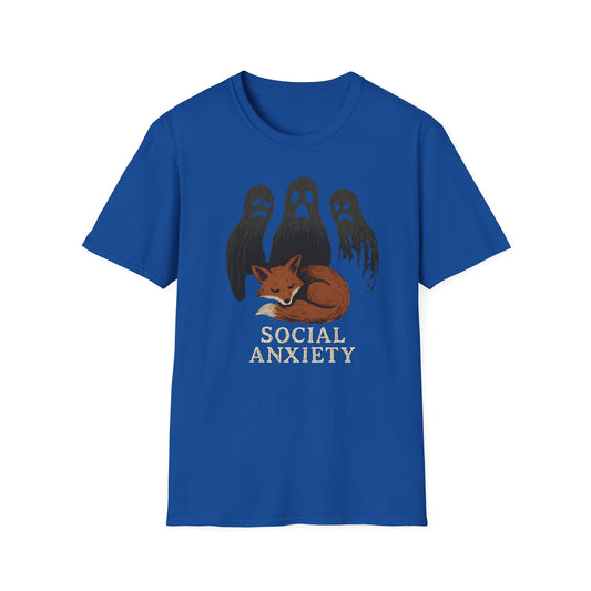 Fox Social Anxiety Graphic T-Shirt