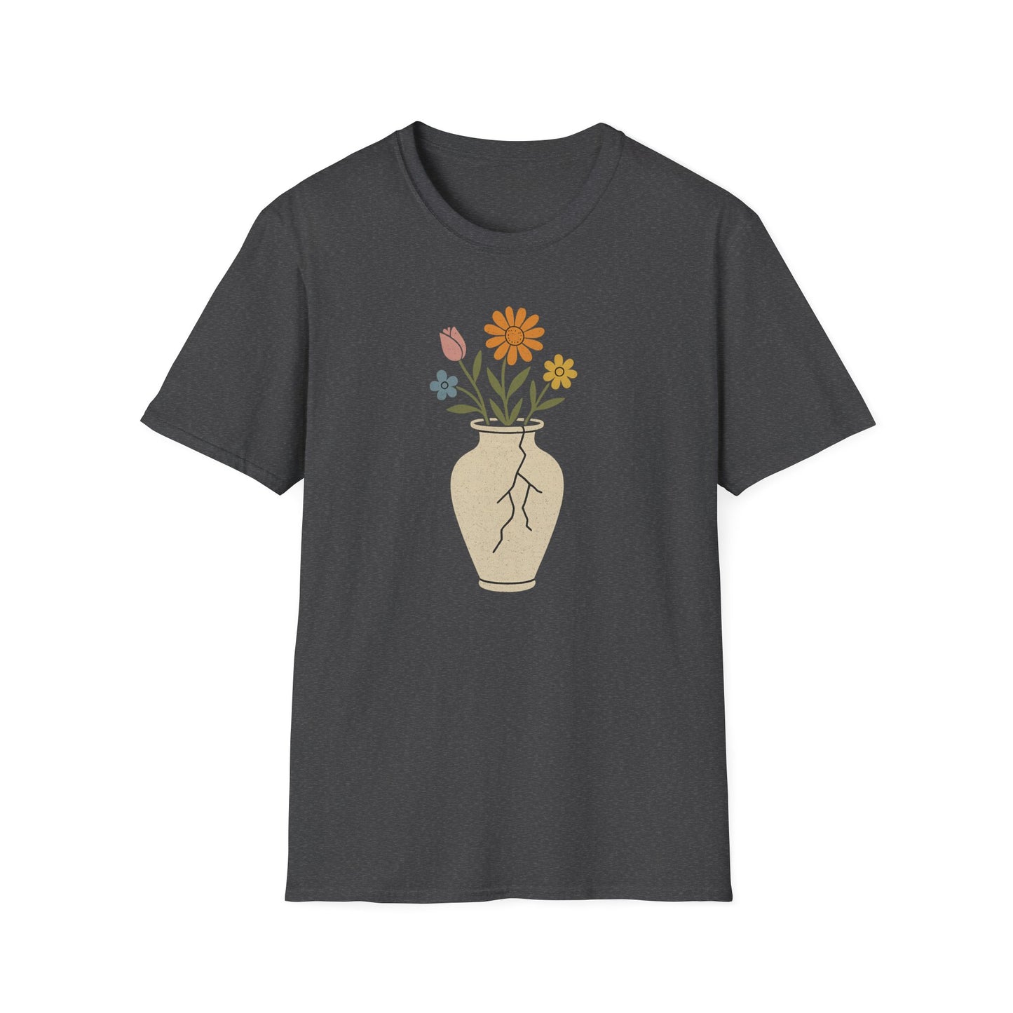 Broken Vase Blooms Graphic T-Shirt