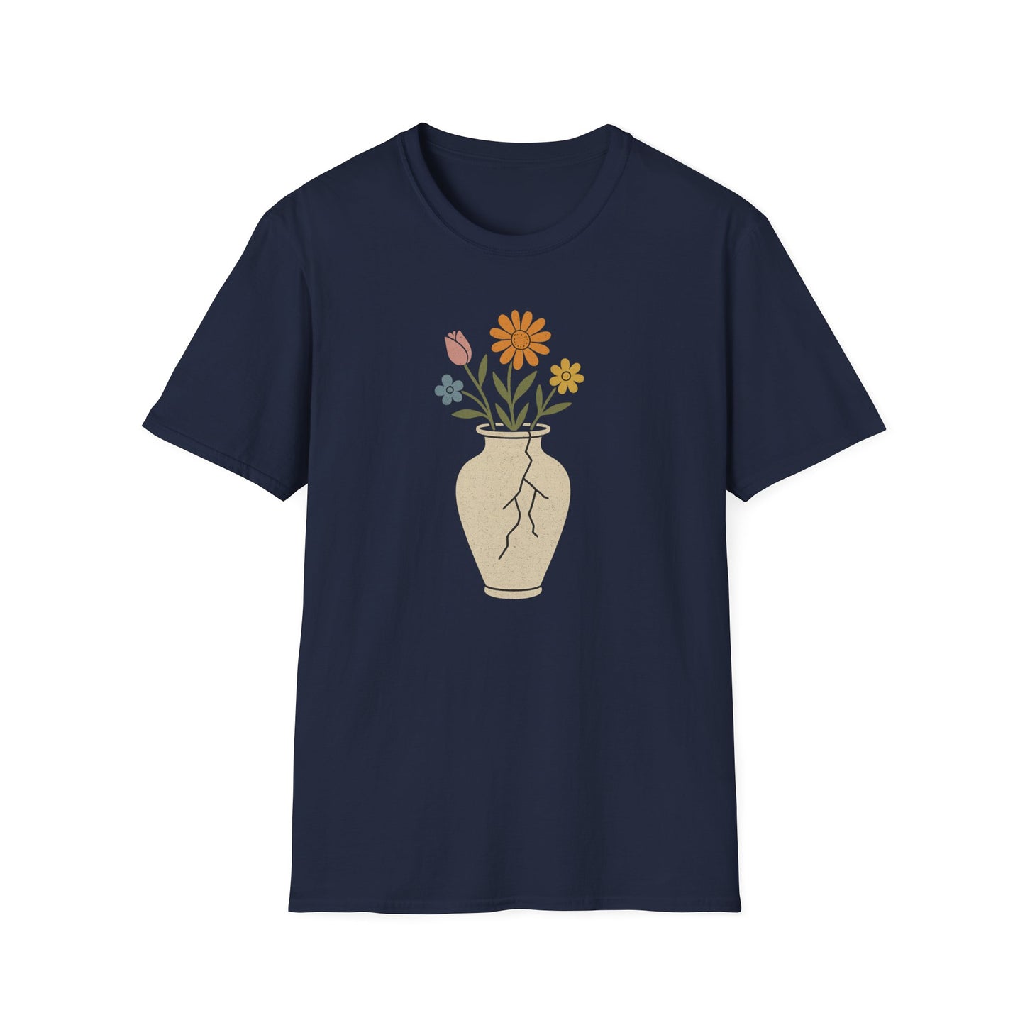 Broken Vase Blooms Graphic T-Shirt