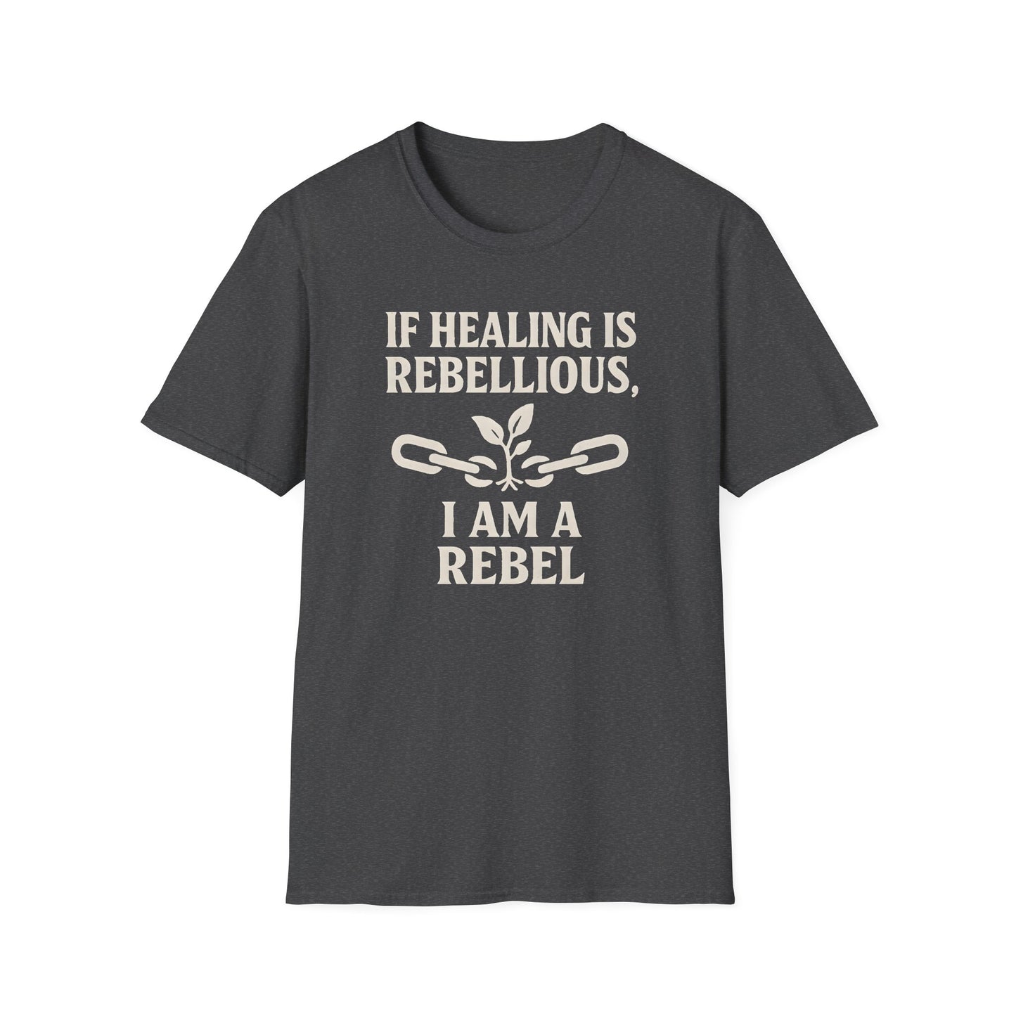 Healing is Rebellious Unisex Softstyle T-Shirt